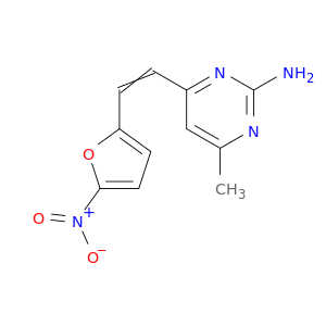 2-Pyrimidinamine, 4-methyl-6-[2-(5-nitro-2-furanyl)ethenyl]-