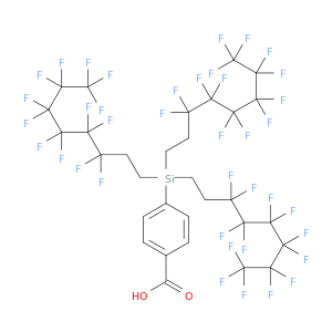 Benzoic acid, 4-[tris(3,3,4,4,5,5,6,6,7,7,8,8,8-tridecafluorooctyl)silyl]-