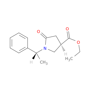 3-Pyrrolidinecarboxylic acid, 5-oxo-1-(1-phenylethyl)-, ethyl ester,[R-(R*,R*)]-