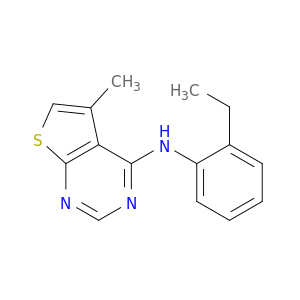 Thieno[2,3-d]pyrimidin-4-amine, N-(2-ethylphenyl)-5-methyl-