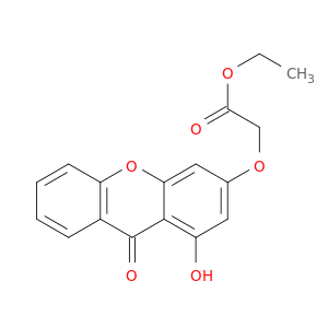 Acetic acid, [(1-hydroxy-9-oxo-9H-xanthen-3-yl)oxy]-, ethyl ester