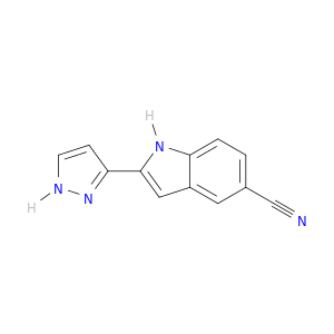 1H-Indole-5-carbonitrile, 2-(1H-pyrazol-3-yl)-
