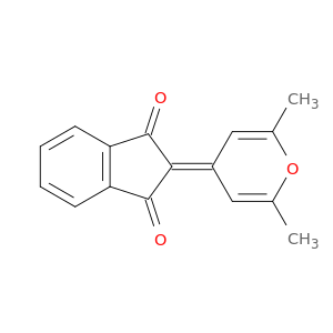 2-(2,6-dimethylpyran-4-ylidene)indene-1,3-dione
