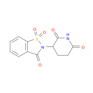 2,6-Piperidinedione,3-(1,1-dioxido-3-oxo-1,2-benzisothiazol-2(3H)-yl)-
