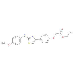 Acetic acid,2-[4-[2-[(4-methoxyphenyl)amino]-4-thiazolyl]phenoxy]-, ethyl ester