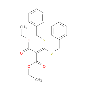 Propanedioic acid, [bis[(phenylmethyl)thio]methylene]-, diethyl ester