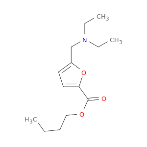 2-Furancarboxylic acid, 5-[(diethylamino)methyl]-, butyl ester