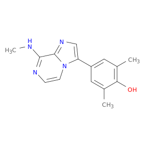 Phenol, 2,6-dimethyl-4-[8-(methylamino)imidazo[1,2-a]pyrazin-3-yl]-