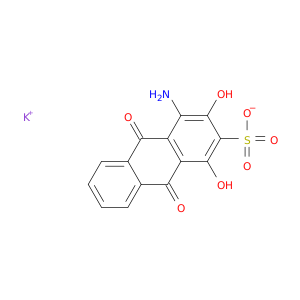 2-蒽磺酸,4-氨基-9,10-二氢-1,3-二羟基-9,10-二氧化物-,钾盐(1：1)