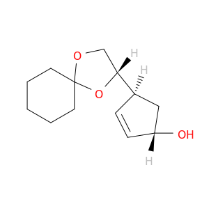 2-Cyclopenten-1-ol, 4-[(2S)-1,4-dioxaspiro[4.5]dec-2-yl]-, (1S,4S)-