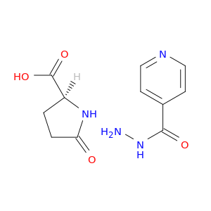 L-脯氨酸,5-oxo-,Compd。用4-吡啶羧酸酰肼(1：1)