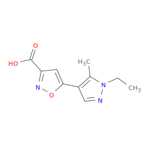 5-(1-乙基-5-甲基-1H-吡唑-4-基)-3-异恶唑羧酸