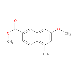 2-Naphthalenecarboxylic acid, 7-methoxy-5-methyl-, methyl ester
