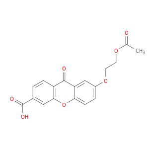 9H-Xanthene-3-carboxylic acid, 7-[2-(acetyloxy)ethoxy]-9-oxo-