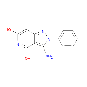 4H-Pyrazolo[4,3-c]pyridin-4-one,3-amino-2,5-dihydro-6-hydroxy-2-phenyl-