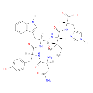 L-Histidine, L-asparaginyl-L-tyrosyl-L-tryptophyl-L-isoleucyl-