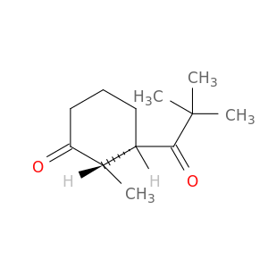 Cyclohexanone, 3-(2,2-dimethyl-1-oxopropyl)-2-methyl-, cis-