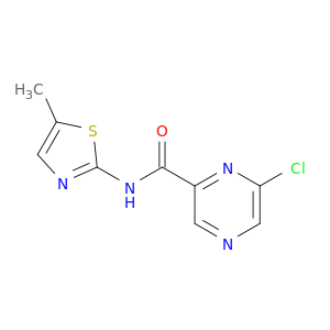 Pyrazinecarboxamide, 6-chloro-N-(5-methyl-2-thiazolyl)-