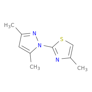 2-(3,5-dimethyl-1h-pyrazol-1-yl)-4-methyl-1,3-thiazole