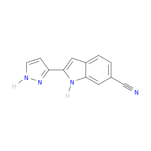 1H-Indole-6-carbonitrile, 2-(1H-pyrazol-3-yl)-
