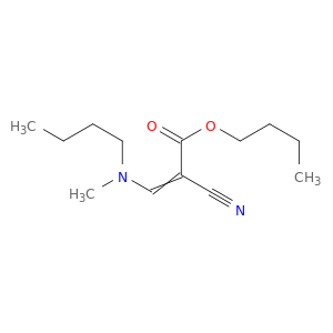 2-Propenoic acid, 3-(butylmethylamino)-2-cyano-, butyl ester