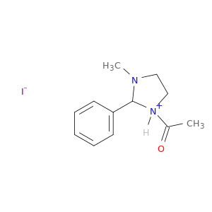 1H-Imidazolium, 1-acetyl-4,5-dihydro-3-methyl-2-phenyl-, iodide