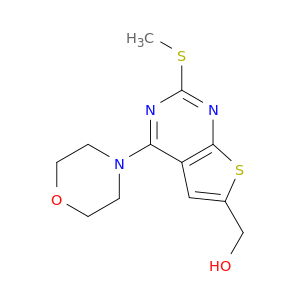 Thieno[2,3-d]pyrimidine-6-methanol, 2-(methylthio)-4-(4-morpholinyl)-