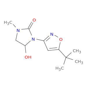 2-Imidazolidinone, 3-(5-(1,1-dimethylethyl)-3-isoxazolyl)-4-hydroxy-1-methyl-