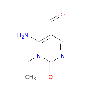 5-Pyrimidinecarboxaldehyde, 6-amino-1-ethyl-1,2-dihydro-2-oxo-