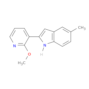 1H-Indole, 2-(2-methoxy-3-pyridinyl)-5-methyl-