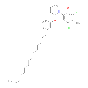 Phenol, 2,4-dichloro-3-methyl-6-[[1-(3-pentadecylphenoxy)butyl]amino]-