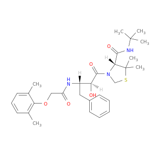 N-(3-((4R)-4-(N-(tert-Butyl)carbamoyl)-5,5-dimethyl(1,3-thiazolidin-3-yl))(1S,2S)-2-hydroxy-3-oxo-1-benzylpropyl)-2-(2,6-dimethylphenoxy)acetamide