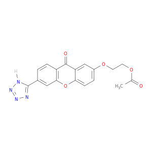 9H-Xanthen-9-one, 2-[2-(acetyloxy)ethoxy]-6-(1H-tetrazol-5-yl)-