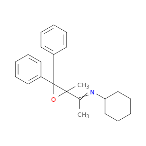 Cyclohexanamine, N-[1-(2-methyl-3,3-diphenyloxiranyl)ethylidene]-