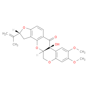 (2r,6as,12as)-6a-hydroxy-8,9-dimethoxy-2-(prop-1-en-2-yl)-1,2,12,12a-tetrahydrochromeno[3,4-b]furo[2,3-h]chromen-6(6ah)-one