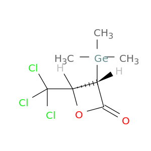 2-Oxetanone, 4-(trichloromethyl)-3-(trimethylgermyl)-, cis-