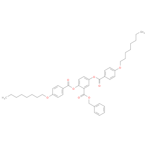 Benzoic acid, 2,5-bis[[4-(octyloxy)benzoyl]oxy]-, phenylmethyl ester