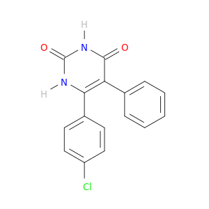 2,4(1H,3H)-Pyrimidinedione, 6-(4-chlorophenyl)-5-phenyl-