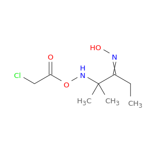 3-Pentanone, 2-[[(chloroacetyl)oxy]amino]-2-methyl-, 3-oxime