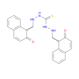 1,3-bis[(2-oxonaphthalen-1-ylidene)methylamino]thiourea