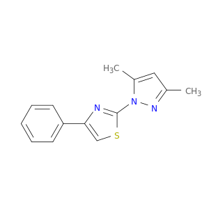 2-(3,5-dimethyl-1h-pyrazol-1-yl)-4-phenyl-1,3-thiazole