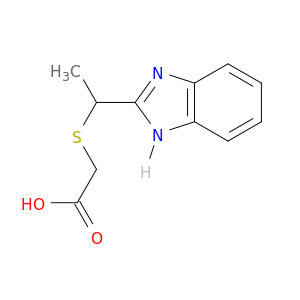 2-{[1-(1H-1,3-Benzodiazol-2-yl)ethyl]sulfanyl}acetic Acid