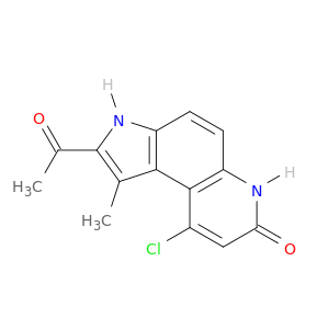 7H-Pyrrolo[3,2-f]quinolin-7-one, 2-acetyl-9-chloro-3,6-dihydro-1-methyl-
