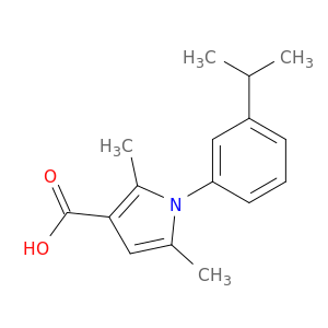 2,5-Dimethyl-1-[3-(propan-2-yl)phenyl]-1H-pyrrole-3-carboxylic Acid