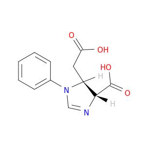 1H-Imidazole-5-acetic acid, 4-carboxy-4,5-dihydro-1-phenyl-, trans-