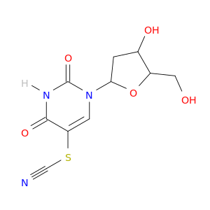 1-[4-hydroxy-5-(hydroxymethyl)oxolan-2-yl]-5-thiocyanato-pyrimidine-2,4-dione