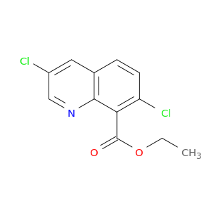 8-Quinolinecarboxylic acid, 3,7-dichloro-, ethyl ester