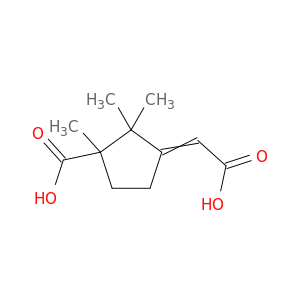 Cyclopentanecarboxylicacid, 3-(carboxymethylene)-1,2,2-trimethyl- (9CI)