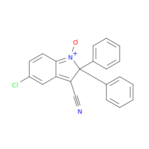 2H-Indole-3-carbonitrile, 5-chloro-2,2-diphenyl-, 1-oxide