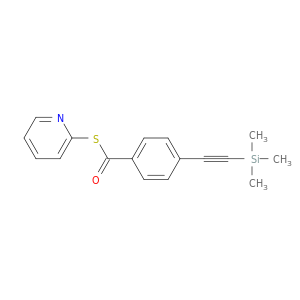Benzenecarbothioic acid, 4-[(trimethylsilyl)ethynyl]-, S-2-pyridinyl ester